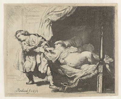 Josefa a Potifarova manželka od Ignace Joseph de Claussin