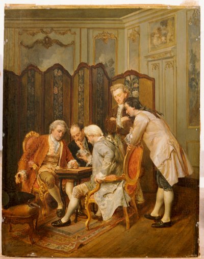 Hráči backgammonu, 1866 od Ignacio Leon y Escosura