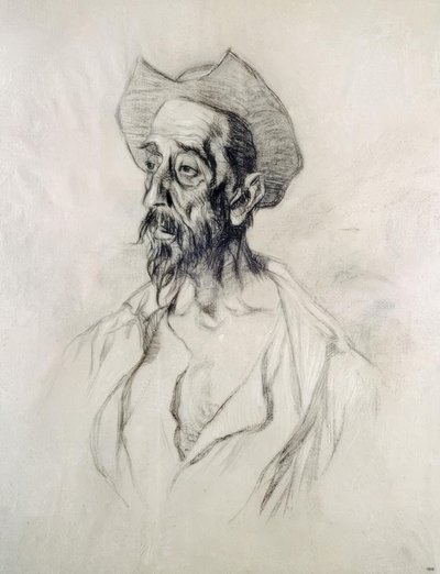 Don Quijote / I. Zuloaga / Kresba 1927 od Ignacio Zuloaga y Zabaleta