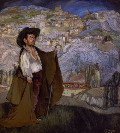EL ENANO GREGORIO "EL BOTERO" IN SEPULVEDA-1908 od Ignacio Zuloaga y Zabaleta