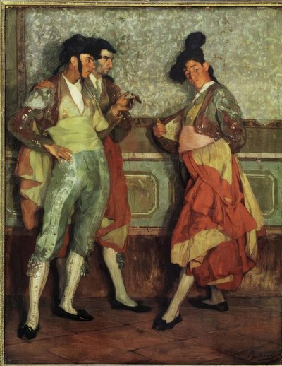 Ignacio Zuloaga / Young Village Bullfighters’, 1906, Olej na kanas, 197 × 154 cm, AS00819 od Ignacio Zuloaga y Zabaleta
