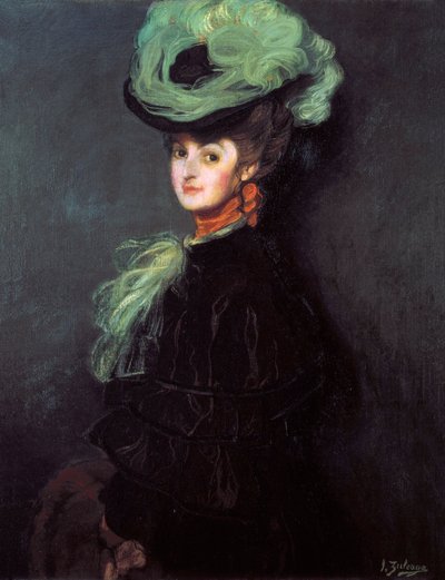 Portrét Anny Bourdin (?) od Ignacio Zuloaga y Zabaleta