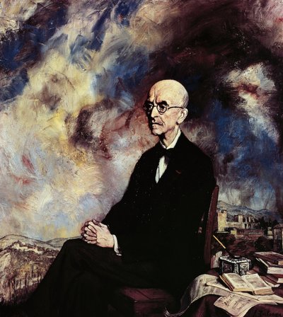 Portrét španělského skladatele Manuela de Falla (Cadiz od Ignacio Zuloaga y Zabaleta
