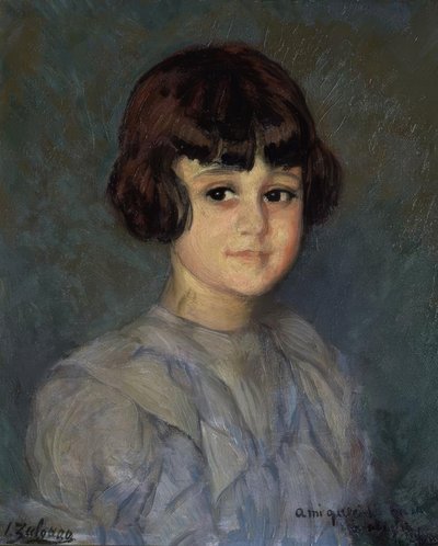 PORTRÉT JEHO VNUČKY - 20. STOLETÍ od Ignacio Zuloaga y Zabaleta