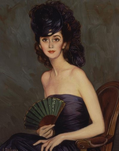LADY OF PATIÑO (LA DURCAL) - XX STOLETÍ - O / L - 93X73 CM od Ignacio Zuloaga y Zabaleta