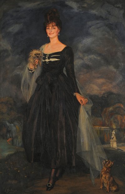 Portrét paní S. W. de S. . od Ignacio Zuloaga y Zabaleto