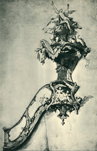 Návrh kazatelny, polovina konce 18. století, 1943. od Ignatz Günther