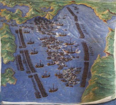 Bitva u Lepanta, 1571 od Ignazio Danti