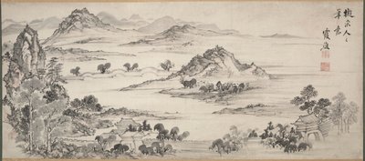 Pohled na West Lake, 1700s. od Taiga Ike