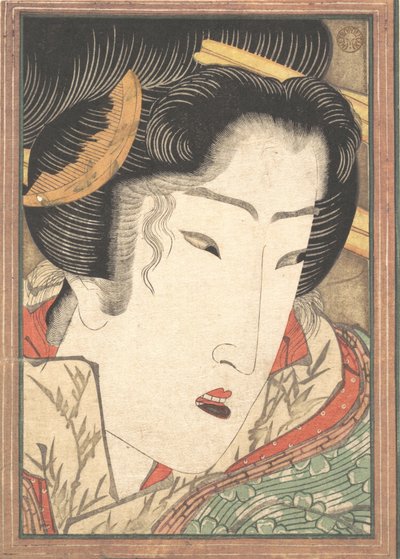 Odmítnutá gejša z vášní chlazených jarním sněhem, 1824. od Ikeda Eisen