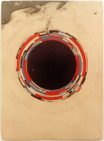 Návrh suprematistického obrazu na porcelán od Ilja Grigorjewitsch  Tschaschnik