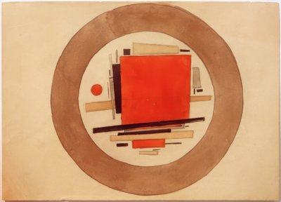 Projekt suprematické malby na porcelán od Ilja Grigorjewitsch  Tschaschnik