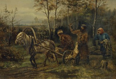 Zloděj dřeva od Illarion Mikhailovich Pryanishnikov