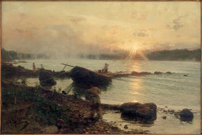 Na západní Dvině. východ slunce od Ilya Efimovich Repin