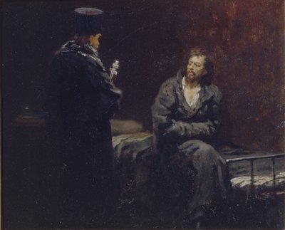 Před zpovědí, 1879-1885 od Ilya Efimovich Repin