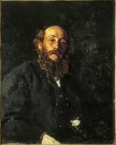 Portrét malíře Nikolaje Gaye od Ilya Efimovich Repin