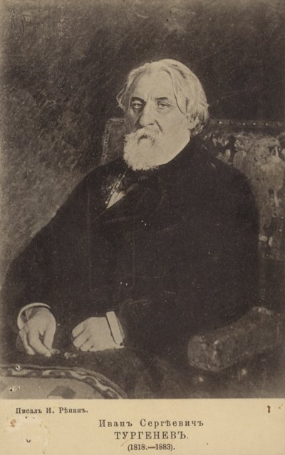 Ivan Turgenev , ruský romanopisec, povídkář a dramatik od Ilya Efimovich Repin