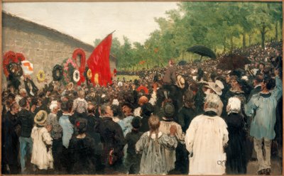 Každoroční shromáždění u Zdi obcí.... od Ilya Efimovich Repin