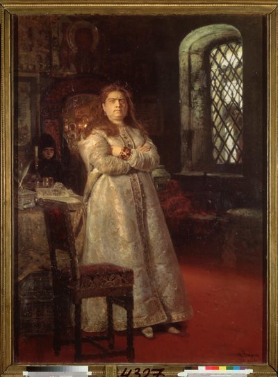 Regentka Sophie (Sofia Alexejevna Romanová od Ilya Efimovich Repin