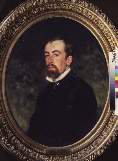 Portrét umělce Vasilije Polenova (1844-1927). Obraz Ilja Jefimovič Repin (Ilia Repin) (1844-1930), olej na plátně od Ilya Efimovich Repin