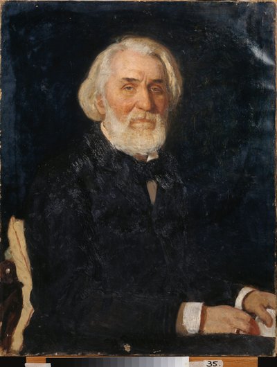 Portrét spisovatele Ivana Sergejeviče Turgeněva (Turgenev od Ilya Efimovich Repin