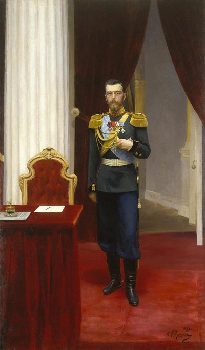 Portrét císaře Mikuláše II 1868-1918, 1896 od Ilya Efimovich Repin