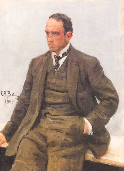 Paolo Troubetzkoyn muotokuva od Ilya Efimovich Repin