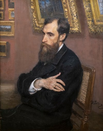 Portrét Pavla Michajloviče Treťjakova od Ilya Efimovich Repin