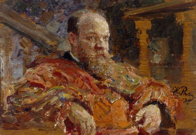 Portrét Pavla Viktoroviče Delarova 1851-1913, 1910 od Ilya Efimovich Repin