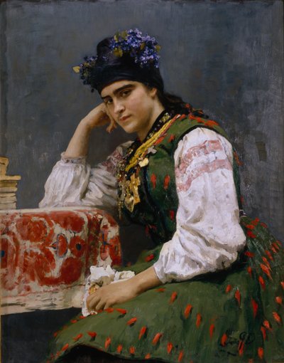 Portrét Sofie Dragomirové-Lukomské, 1889 od Ilya Efimovich Repin