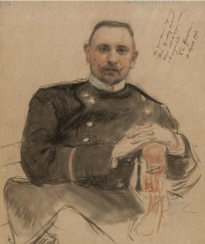 Portrét Stepana Petroviče Krachkovského 1866 1913, 1907 od Ilya Efimovich Repin