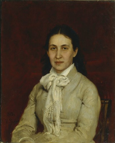 Portrét Elizavety Grigorjevny Mamontové 1847-1908, 1878 od Ilya Efimovich Repin