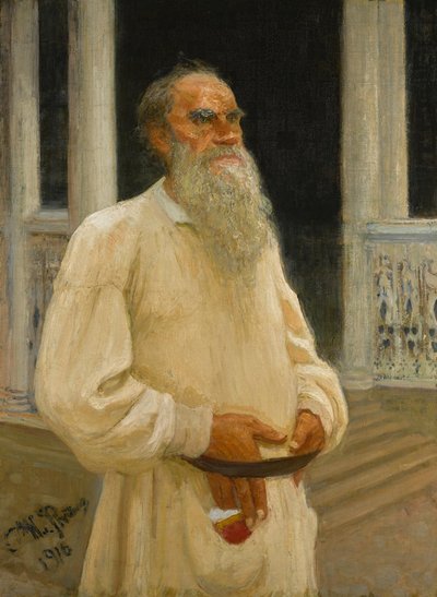 Portrét autora hraběte Lva Nikolajeviče Tolstého 1828-1910, 1916. od Ilya Efimovich Repin