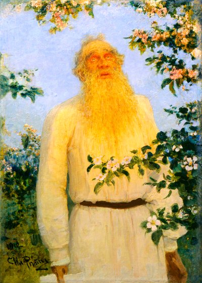 „Portrét autora Lva N Tolstého“, 1912. od Ilya Efimovich Repin