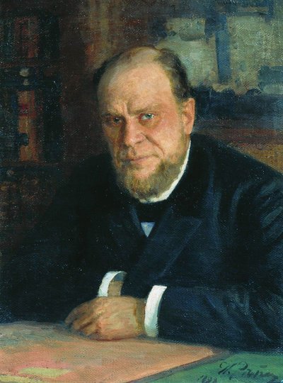 Portrét právníka a spisovatele Anatoliho Fjodoroviče Koniho 1844-1927, 1898 od Ilya Efimovich Repin