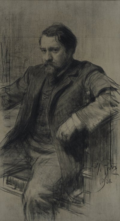 Portrét malíře Valentina Alexandroviče Serova 1865-1911, 1901 od Ilya Efimovich Repin