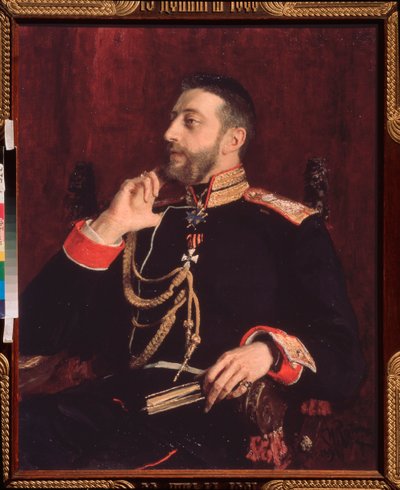 Portrét básníka K.R. (velkovévoda Konstantin Konstantinovič z Ruska) (1858-1915) od Ilya Efimovich Repin