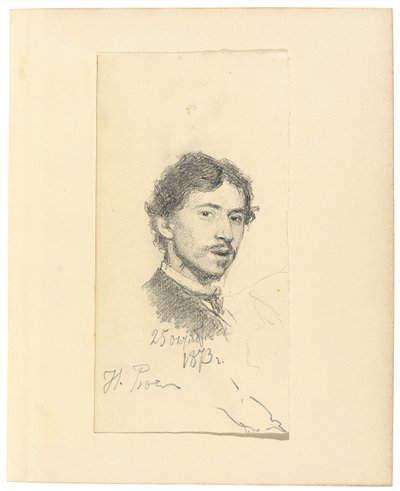 Autoportrét, 1873 od Ilya Efimovich Repin