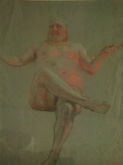 Studie pro Get Thee Hence, Satan!, 90. léta 19. století od Ilya Efimovich Repin