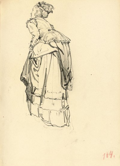 Žena v šatech zezadu, c. 1872-1875 od Ilya Efimovich Repin