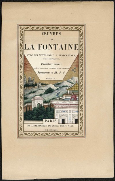 Bajky La Fontaine, 1837-1839. od Imam Bakhsh Lahori