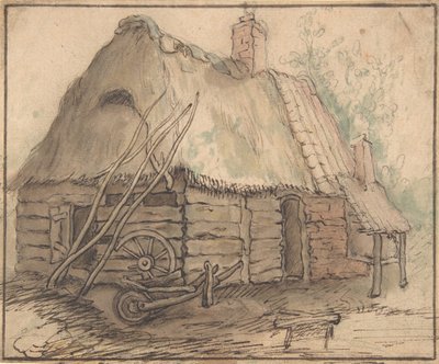 Hospodářská budova, konec 16.-polovina 17. století. od In the manner of Abraham Bloemaert.