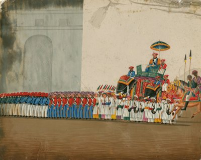 Sultan Riding an Elephant, c. 1800 od Indian Art