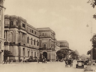 Indické muzeum a Chowringhee Road při pohledu na jih (čb fotografie) od Indian photographer