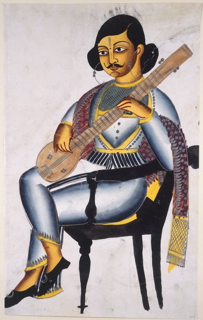Bengálský hudebník od Indian School