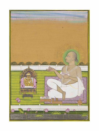 Mudrc ze sekty Pushtimarg a Shri Nathji, kolem roku 1850 od Indian School