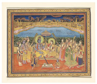 Obraz Rámy a Síty, Indie, Jaipur, c.1800 od Indian School