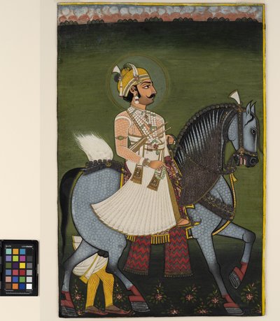 Thakur z Jhilai na koni od Indian School