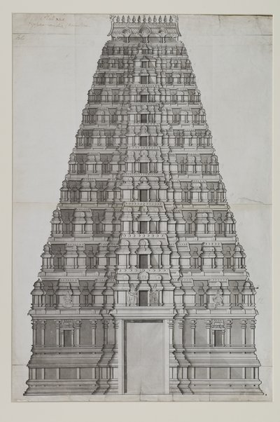 Dvanáctipodlažní gopuram od Indian School