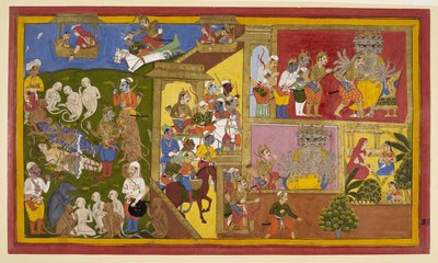 Add.15297(1), f.34 Sahibdin a dílna, Rama and Lakshmana Bound, z 